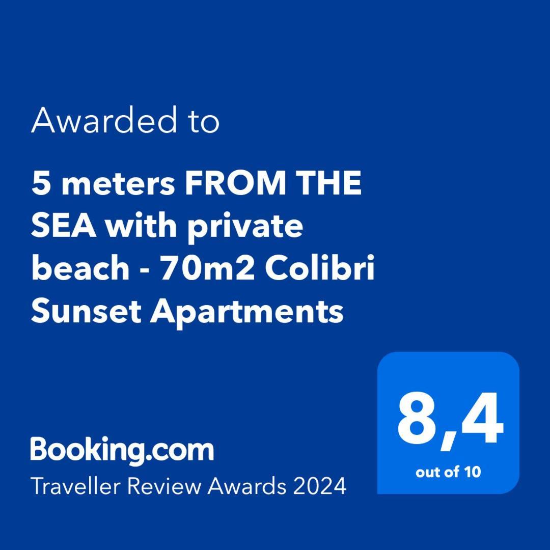 5 Meters From The Sea With Private Beach - 70M2 Colibri Sunset Apartments سفيتي بيتار المظهر الخارجي الصورة
